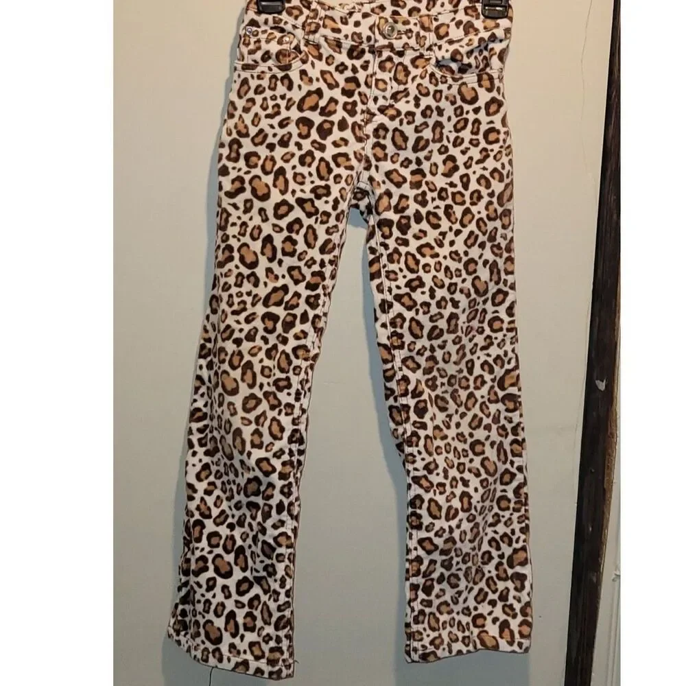 Gymboree leopard print pants size 6 (T216)